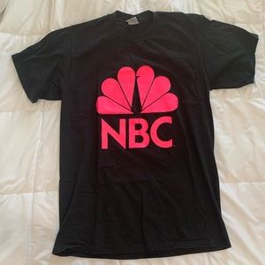 NBC Black Neon Hot Pink T-Shirt Adult L